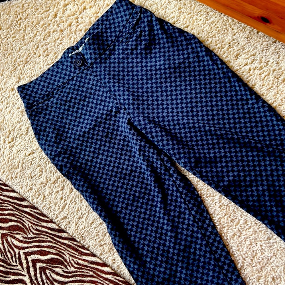 Beta brand houndstooth pattern work pants